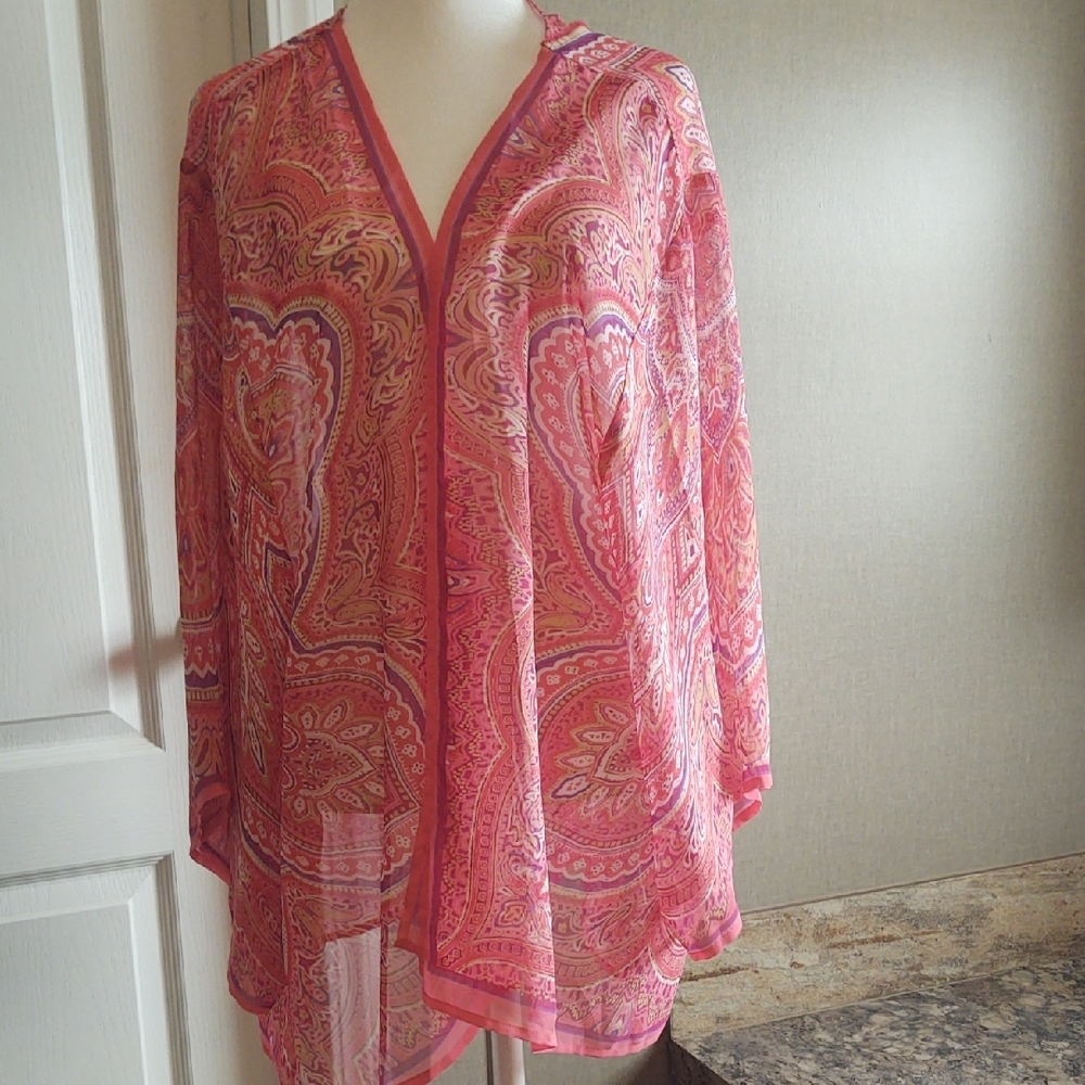 Pink Paisley Kimono